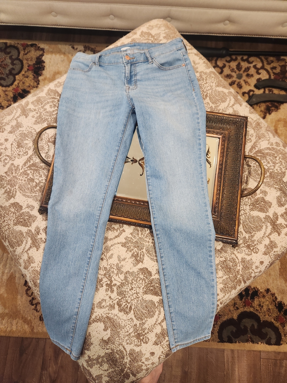 Old Navy Light Blue Skinny Jeans — Stretch Denim Slim Fit